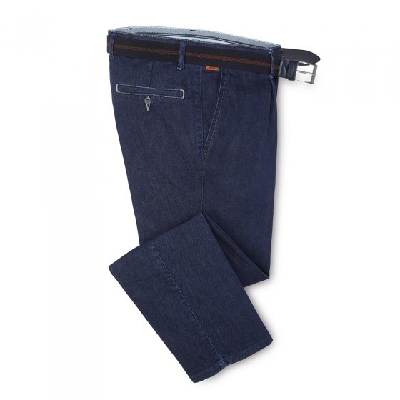 prettige bandplooi-jeans 52 | Jeansblauw