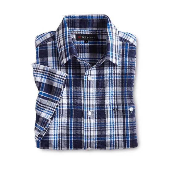 Chemise sportive en seersucker 