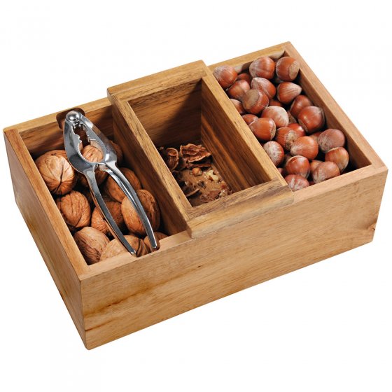 Notenschaal met notenkraker 