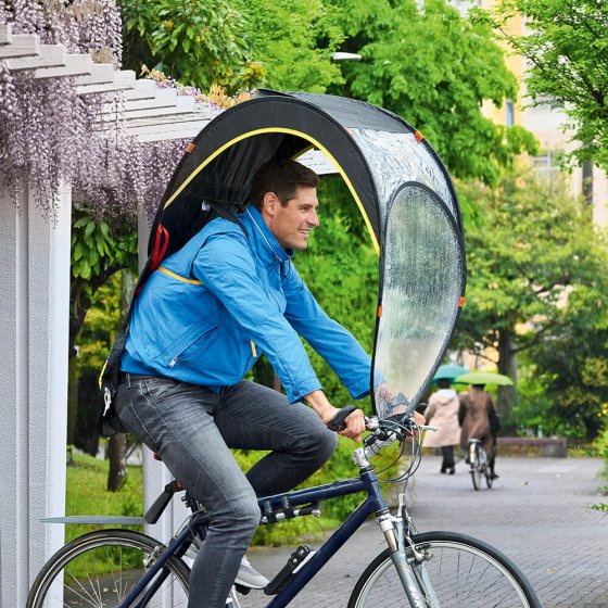 Mobiel fiets-regendak 