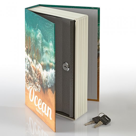 Livre coffre-fort avec serrure à barillet « Ocean » 