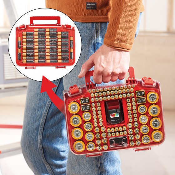 Coffret à piles XXL avec testeur 