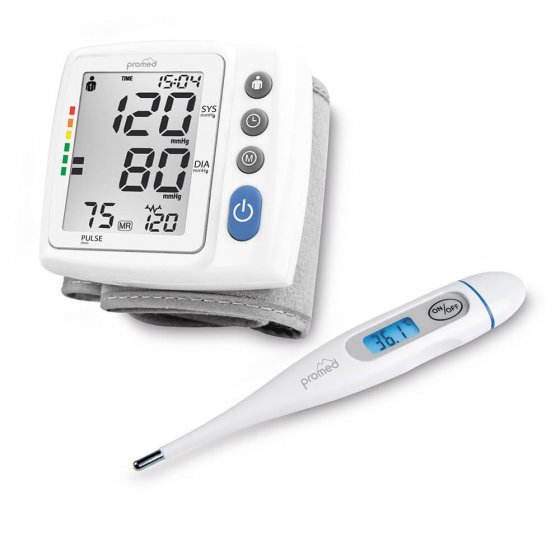 Polsbloeddrukmeter en digitale thermometer 