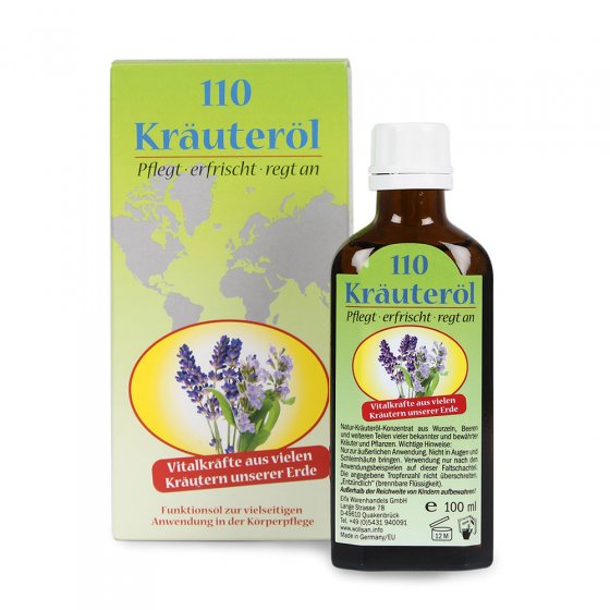 Huile 110 aux extraits de plantes 