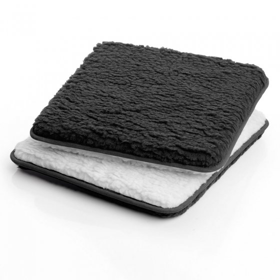 Stoelkussen van scheerwol in een set van 2 