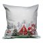 Housse de coussin Famille de bonhommes de neige - 1
