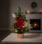 Versierde kerstboom met ledverlichting - 1