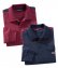 Polos à longues manches bordeaux + marine - 1