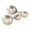 Boucles d'oreilles perles CRYSTALP  "2 en 1" - 1