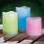 Led waskaarsen-trio met afstandsbediening - 1