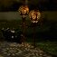 Flambeaux de jardin solaires en métal (lot de 2) - 1
