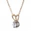Collier en or avec diamant - 1