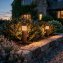Lampen met vlammotief in houtlook - 1
