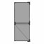 Moustiquaire télescopique pour portes de balcon et de terrasse, anthracite - 1