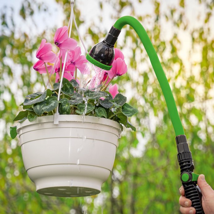 Flexibele tuinslangopzet