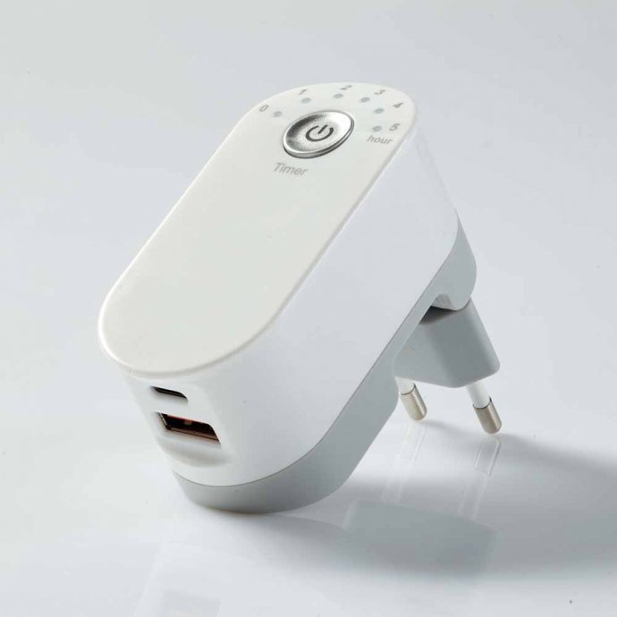 Combi-stopcontactadapter met timer