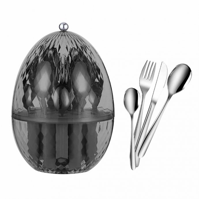 Set de couverts "Saphir " dans un œuf