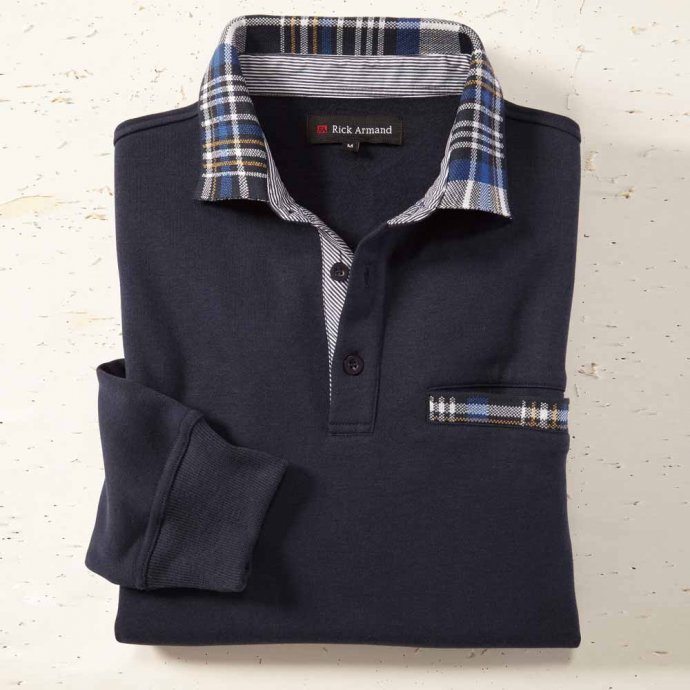 Thermische sweater met contrasten