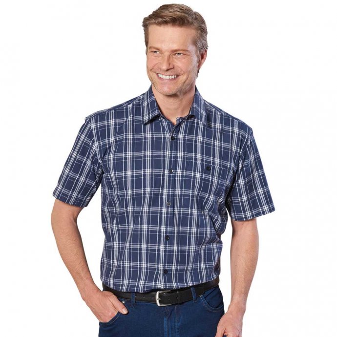 Gemakkelijk te onderhouden overhemd van seersucker