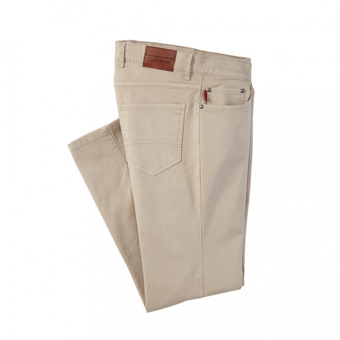 Broek van canvas-katoen