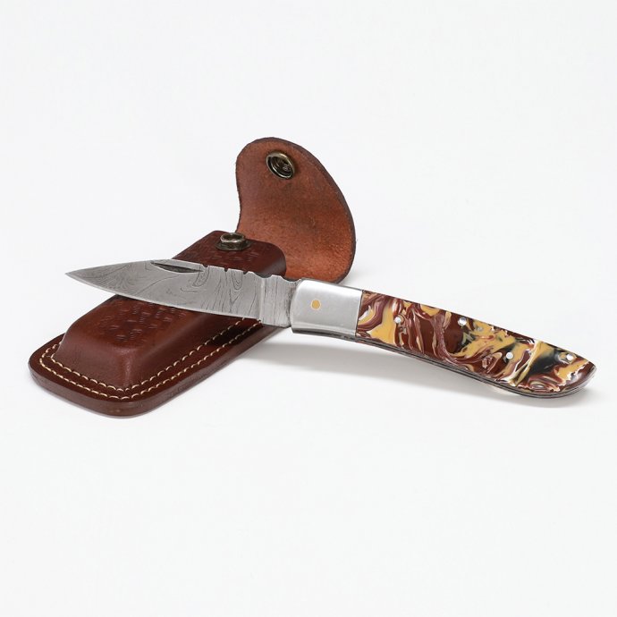 Damast-zakmes "Marbrée"