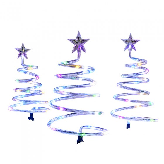 Sapins de Noël spiralés à LED 