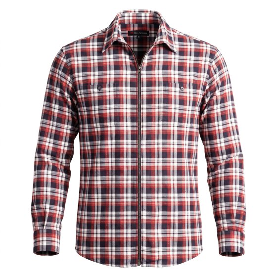 Chemise de flanelle zippée 