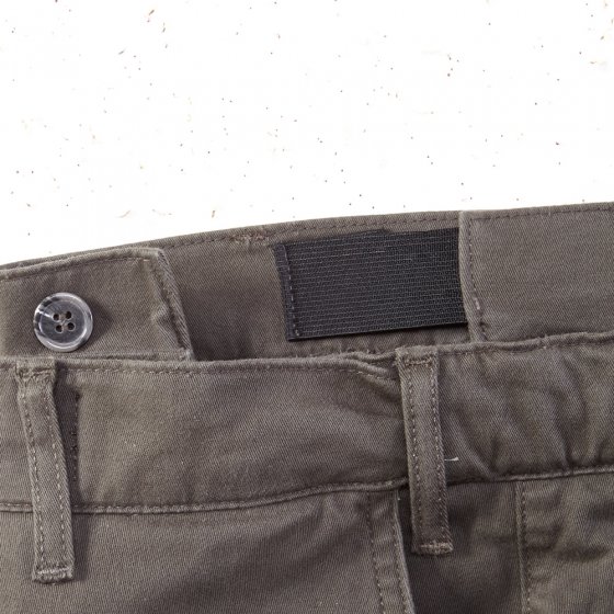 Pantalon en coton avec ceinture stretch 