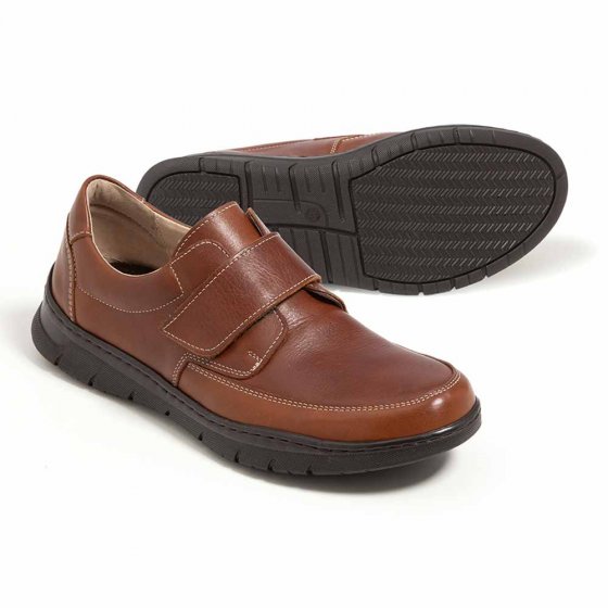 Chaussures en cuir à velcro 