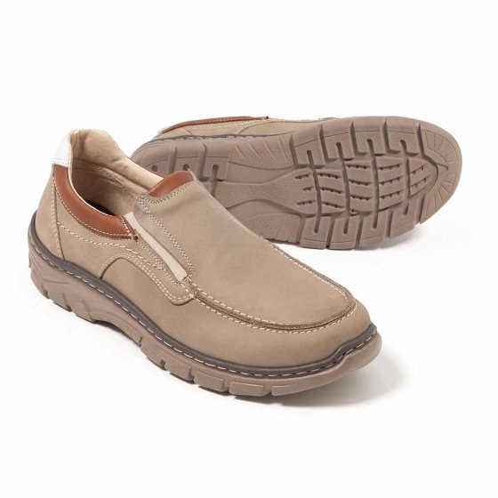 Herren Leder Slipper 