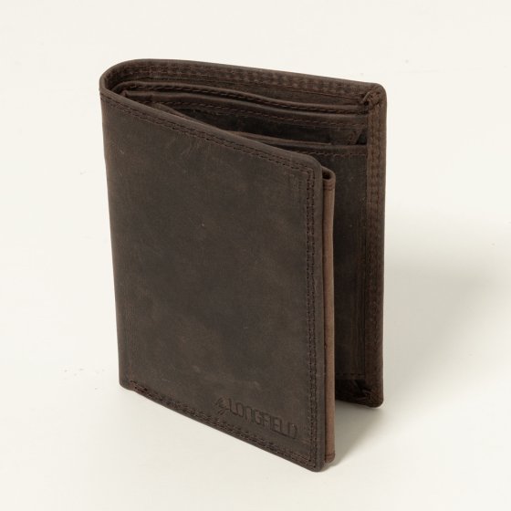 Portefeuille en cuir de vachette pour homme 