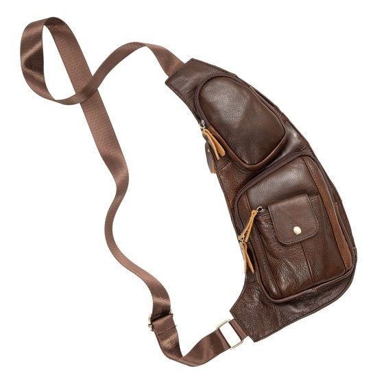 Herren Leder Cross-tas 