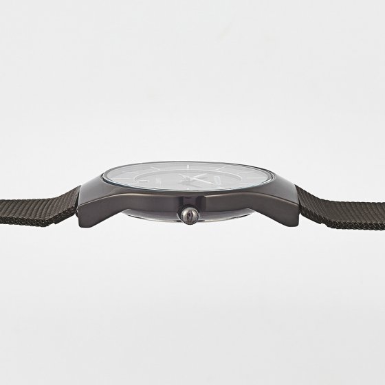 Plat herenhorloge 'Milanaise' 