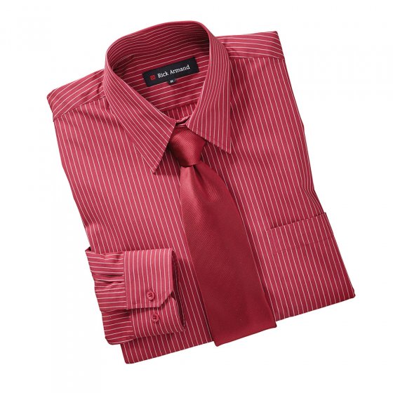 Chemise avec cravate XL | Bordeaux