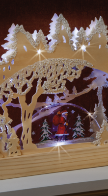 Arc boutant forêt de Noël à LED 