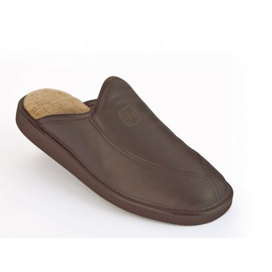 Chaussons luxe en cuir « ultra légers » 46 | Marron