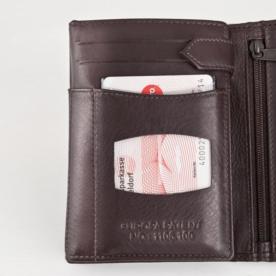 Portemonnee met onbreekbaar creditcardvak 