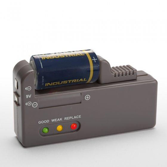 Batterijen-bewaarbox met tester 