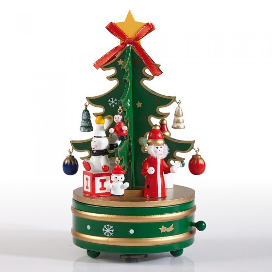 Boîte à musique sapin de Noël Vert