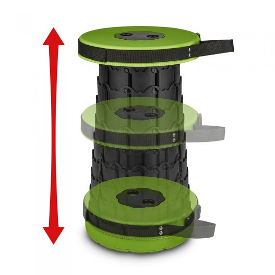 In hoogte verstelbare kruk 