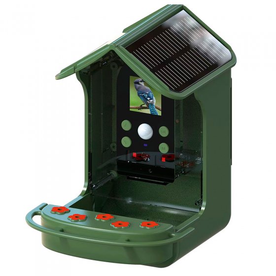 Mangeoire à oiseaux solaire avec caméra 