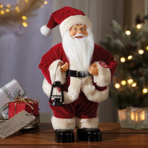 Père Noël musical Gris