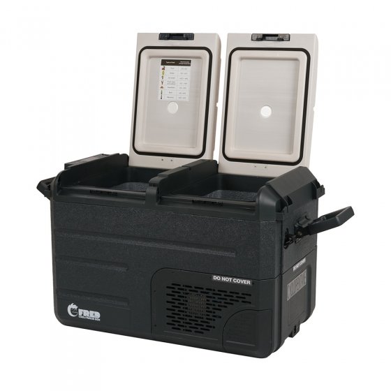 Mobiele koelkast en vriezer met 2 compartimenten 