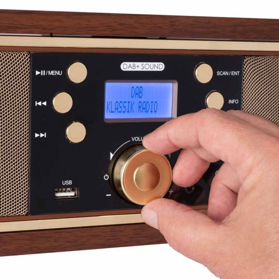 Tourne-disque rétro avec DAB+ 