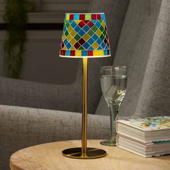 Lampe de table mosaïque solaire 