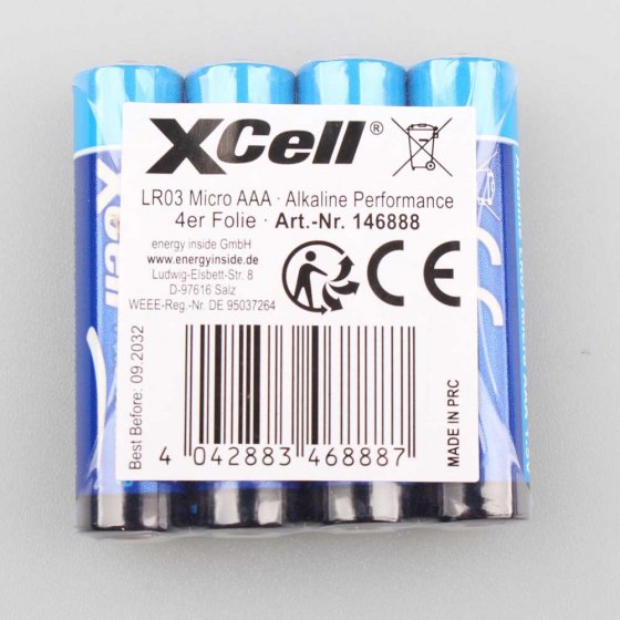 Bijpassende AAA-batterijen 