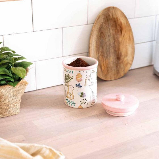 Boîte à café en céramique « Pâques » 