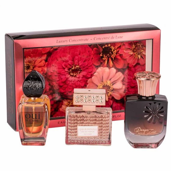 Eau de parfum Luxury in een set van 3 