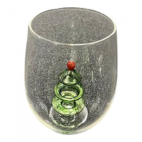 Tasse en verre 3D "Sapin" 