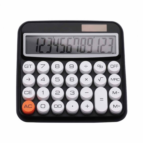 Calculette de poche à grandes touches style rétro 